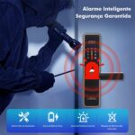Fechadura Eletronica Inteligente Biométrica com app Wi‑Fi, 8 acessos e alarme anti-arrombamento para máxima segurança. - Imagem 5