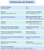 Fechadura Eletronica Inteligente Biométrica com app Wi‑Fi, 8 acessos e alarme anti-arrombamento para máxima segurança. - Imagem 9