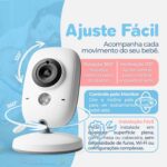 Babá Eletrônica com Câmera Full HD, Visão Noturna e Áudio Bidirecional para Monitoramento Seguro - Imagem 4