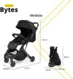 Carrinho de Bebê Safety 1st Bytes Full Black: fechamento fácil, proteção UV50+ e conforto para o bebê. - Imagem 5
