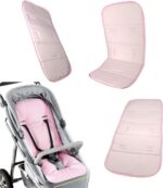 Conjunto para Bebê com Capa Protetora e Travesseiro Rosa: conforto, proteção e prevenção da cabeça chata no carrinho. - Imagem 7