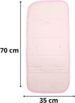 Conjunto para Bebê com Capa Protetora e Travesseiro Rosa: conforto, proteção e prevenção da cabeça chata no carrinho. - Imagem 8
