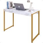 Mesa Industrial MEGA MARMORE/DOURADO: elegância e resistência para computador, escritório ou manicure. - Imagem 5