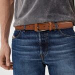 Cinto masculino de couro legítimo feito à mão: durabilidade, estilo e versatilidade para trabalho, negócios e casual - Imagem 3
