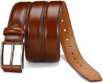 Cinto masculino de couro legítimo feito à mão: durabilidade, estilo e versatilidade para trabalho, negócios e casual - Imagem 4