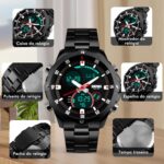 Relógio Masculino Militar em Aço Inoxidável: resistente à água 30M, com calendário e estilo versátil para esporte e negócios. - Imagem 4