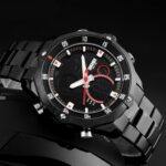 Relógio Masculino Militar em Aço Inoxidável: resistente à água 30M, com calendário e estilo versátil para esporte e negócios. - Imagem 9