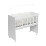 Mini Berço Infantil Branco com Rodinhas, Colchão Impermeável e Certificação Inmetro para mais segurança e praticidade - Imagem 8