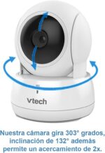 Babá Eletrônica VTech VM3262 com monitor, visão noturna e câmera panorâmica para monitorar seu bebê com mais segurança. - Imagem 8