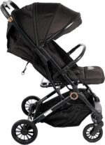 Carrinho de Bebê Passeio Vira Berço Compact Styll Baby Preto: conforto, praticidade e fechamento compacto para levar em qualquer viagem. - Imagem 3