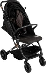 Carrinho de Bebê Passeio Vira Berço Compact Styll Baby Preto: conforto, praticidade e fechamento compacto para levar em qualquer viagem. - Imagem 4