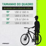 Bicicleta Aro 29 Rino Everest Color com câmbios Shimano 24v e freio hidráulico para mais controle e segurança. - Imagem 4