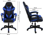 Cadeira Gamer X-On Azul: conforto ergonômico, reclinação 90° a 135° e rodinhas resistentes para jogar e trabalhar com mais produtividade. - Imagem 3