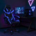 Cadeira Gamer X-On Azul: conforto ergonômico, reclinação 90° a 135° e rodinhas resistentes para jogar e trabalhar com mais produtividade. - Imagem 7