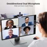 UGREEN Webcam 2K 30FPS com microfones estéreo, autofocus e correção de luz para videochamadas e streaming em PC, Mac e Linux - Imagem 3