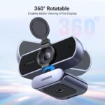 UGREEN Webcam 2K 30FPS com microfones estéreo, autofocus e correção de luz para videochamadas e streaming em PC, Mac e Linux - Imagem 8
