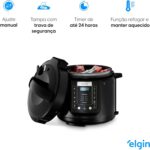 Panela de Pressão Digital Elétrica Multi Cook 5L Elgin: 14 funções, segurança total e preparo prático para suas receitas. - Imagem 3