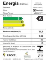 Micro-ondas Electrolux 23L Inox Efficient ME23S: descongelamento assistido e funções para cozinhar com praticidade. - Imagem 8