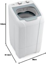 Lavadora Automática Energy 8kg 127V com lavagem por agitação para roupas muito sujas e 11 programas de lavagem. - Imagem 11