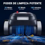 Aspirador de Piscina Sem Fio com 4 Modos: limpeza completa, forte sucção e ideal para piscinas de até 300 m². - Imagem 4