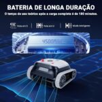 Aspirador de Piscina Sem Fio com 4 Modos: limpeza completa, forte sucção e ideal para piscinas de até 300 m². - Imagem 5