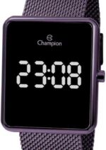Relógio Feminino Champion CH40080I Roxo: estilo digital e praticidade para o dia a dia. - Imagem 3