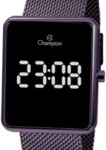 Relógio Feminino Champion CH40080I Roxo: estilo digital e praticidade para o dia a dia. - Imagem 4