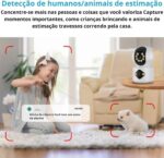 Wifi Smart Camera com visão noturna colorida e áudio bidirecional para monitorar bebês e pets com mais segurança. - Imagem 5