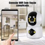 Wifi Smart Camera com visão noturna colorida e áudio bidirecional para monitorar bebês e pets com mais segurança. - Imagem 7