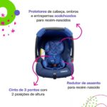 Bebê Conforto Cosco Kids Wizz com base Azul: leve, seguro e confortável para recém-nascidos até 13 kg. - Imagem 3