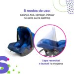 Bebê Conforto Cosco Kids Wizz com base Azul: leve, seguro e confortável para recém-nascidos até 13 kg. - Imagem 4
