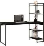 Escrivaninha com Estante Alta Dynamica: 4 prateleiras e amplo espaço para organizar seu home office com estilo. - Imagem 6
