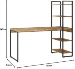 Escrivaninha com Estante Alta Dynamica: 4 prateleiras e amplo espaço para organizar seu home office com estilo. - Imagem 7