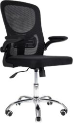 Cadeira de escritório Diretor Flink Preta Healer com conforto ergonômico, apoio lombar e mecanismo relax para longas jornadas. - Imagem 3