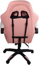 Cadeira Gamer Stillus Ergonômica Rosa com apoio para os pés, reclínio e ajuste para máximo conforto em jogos e trabalho - Imagem 5