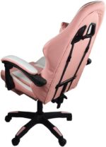 Cadeira Gamer Stillus Ergonômica Rosa com apoio para os pés, reclínio e ajuste para máximo conforto em jogos e trabalho - Imagem 6