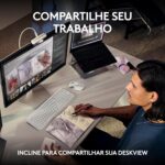Webcam Logitech MX Brio 4K com IA, microfones com redução de ruído e USB-C para reuniões nítidas e profissionais - Imagem 8