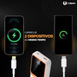 Power Bank 20000mAh Turbo 22.5W: carga ultra rápida, visor LED e 2 saídas para Android e iOS. - Imagem 4