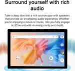 NOVOJOY Tablet 2 em 1 Android 15 com teclado, mouse e caneta, 8GB RAM, 32GB, ideal para trabalho e lazer - Imagem 6