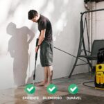 FINYQBET Lavadora de Alta Pressão 2000W: limpeza potente e prática para carros, garagens e pátios com 120 bar e carretel giratório. - Imagem 7