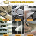 FINYQBET Lavadora de Alta Pressão 2000W: limpeza potente e prática para carros, garagens e pátios com 120 bar e carretel giratório. - Imagem 9