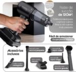 Mini Aspirador Pó Portátil Recarregável USB: limpeza prática, potente e sem fio para casa, carro e uso diário. - Imagem 4