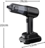 Mini Aspirador Pó Portátil Recarregável USB: limpeza prática, potente e sem fio para casa, carro e uso diário. - Imagem 7