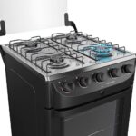 Fogão 4 Bocas Mueller Bivolt com Acendimento Automático: praticidade e design preto fosco para sua cozinha. - Imagem 5