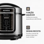Panela de Pressão Digital Mondial 5L com 14 funções, design inox e preparo seguro para receitas práticas e saborosas - Imagem 6