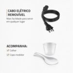 Panela de Pressão Digital Mondial 5L com 14 funções, design inox e preparo seguro para receitas práticas e saborosas - Imagem 8