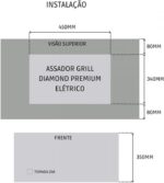 Churrasqueira Elétrica Grill de Embutir Titan Premium 127V: praticidade e sabor para seu churrasco em casa - Imagem 5