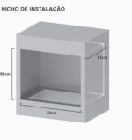 Forno de Embutir a Gás 90L Arena-Eg GIII Branco GLP 127V: amplo espaço e praticidade para sua cozinha - Imagem 5