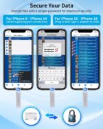 Pen Drive MFi 512 GB para iPhone: backup e transferência fácil de fotos, vídeos e arquivos entre iPhone, Android, iPad e PC￼ - Imagem 7