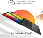 Notebook ASUS Vivobook Go 15 com Ryzen 5, 8GB e 512GB SSD: desempenho rápido para trabalho e estudos. - Imagem 8